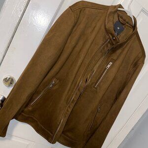 Brown Suede Biker Jacket
